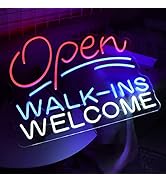 Vinray Large Open Walk Ins Welcom Neon Sign,Led Open Business